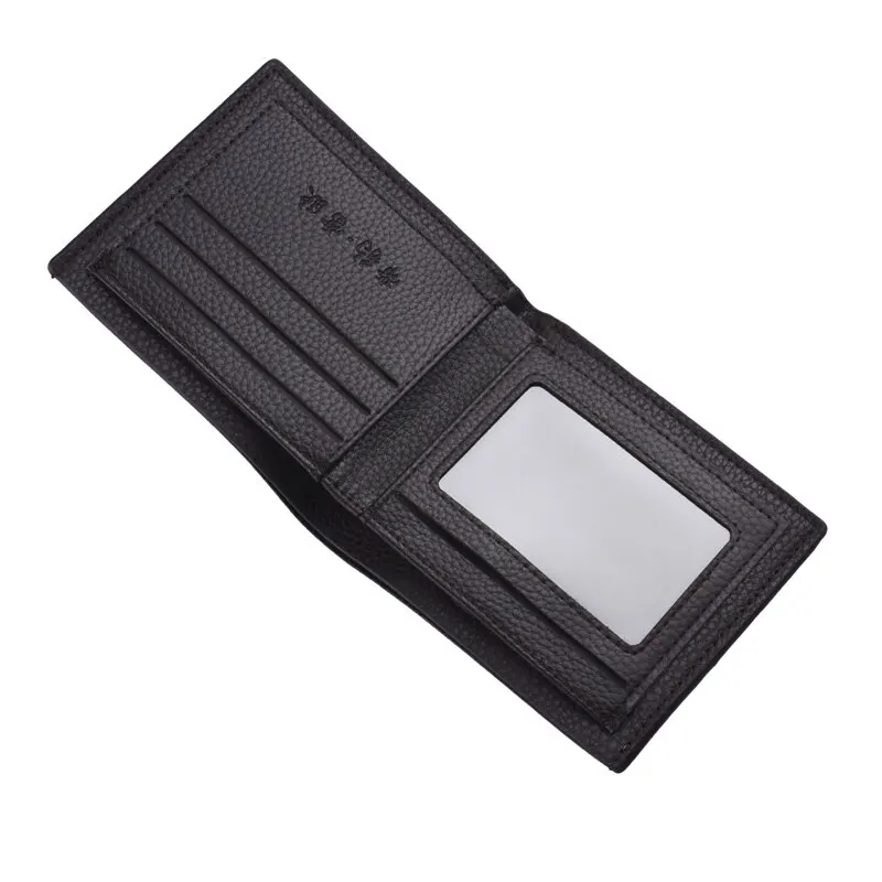 الرجال محفظة قصيرة ليتشي الطباعة الإنجليزية عارضة...