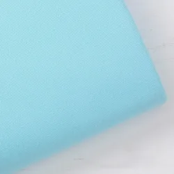 Handcrafted Cotton Embroidered Fabric - Plain Weave, Solid Color, 30x30cm Sewing Material (Blue)