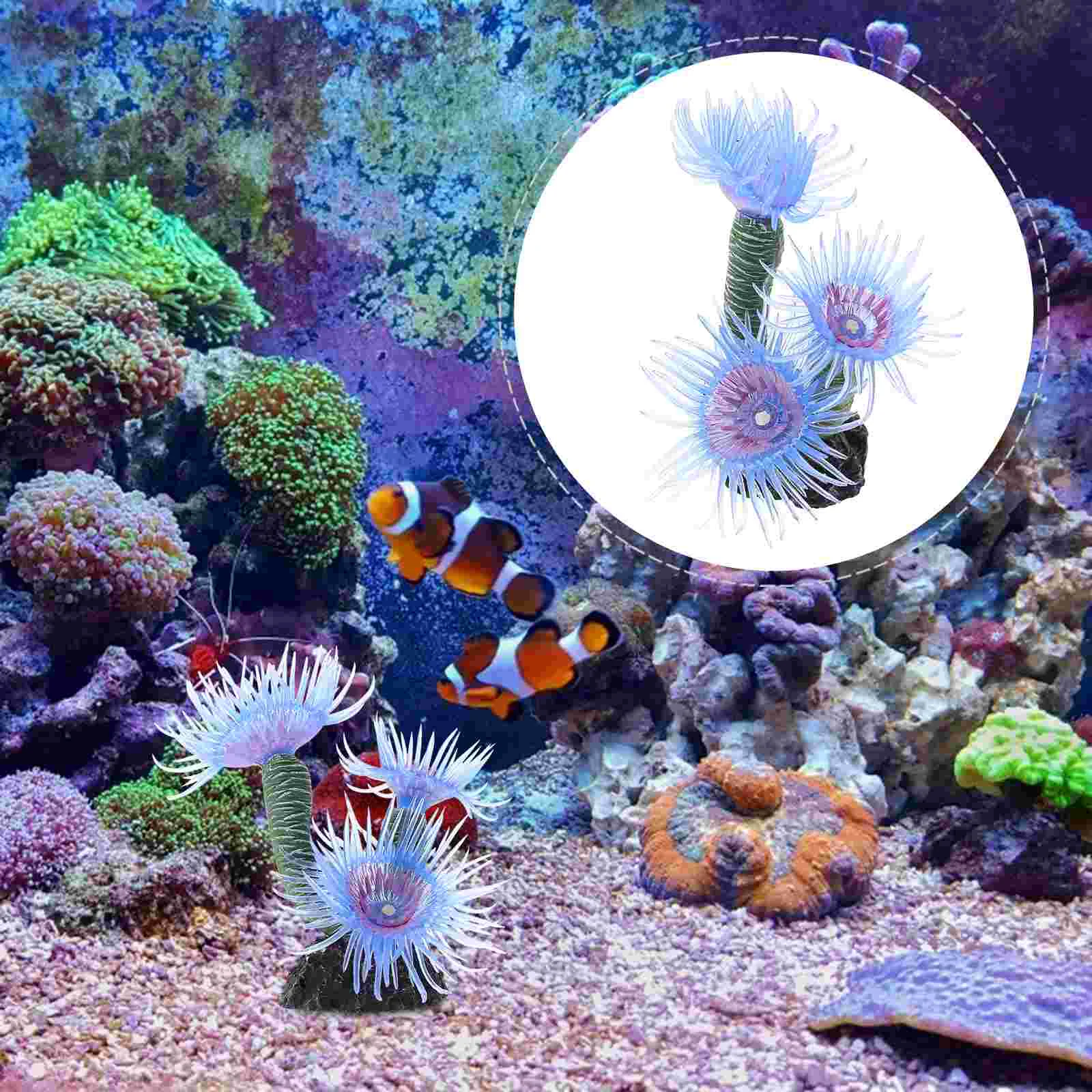 

Decor Resin Soft Coral Aquarium Ornament Fish Tank Decoration Sculpture Artificial