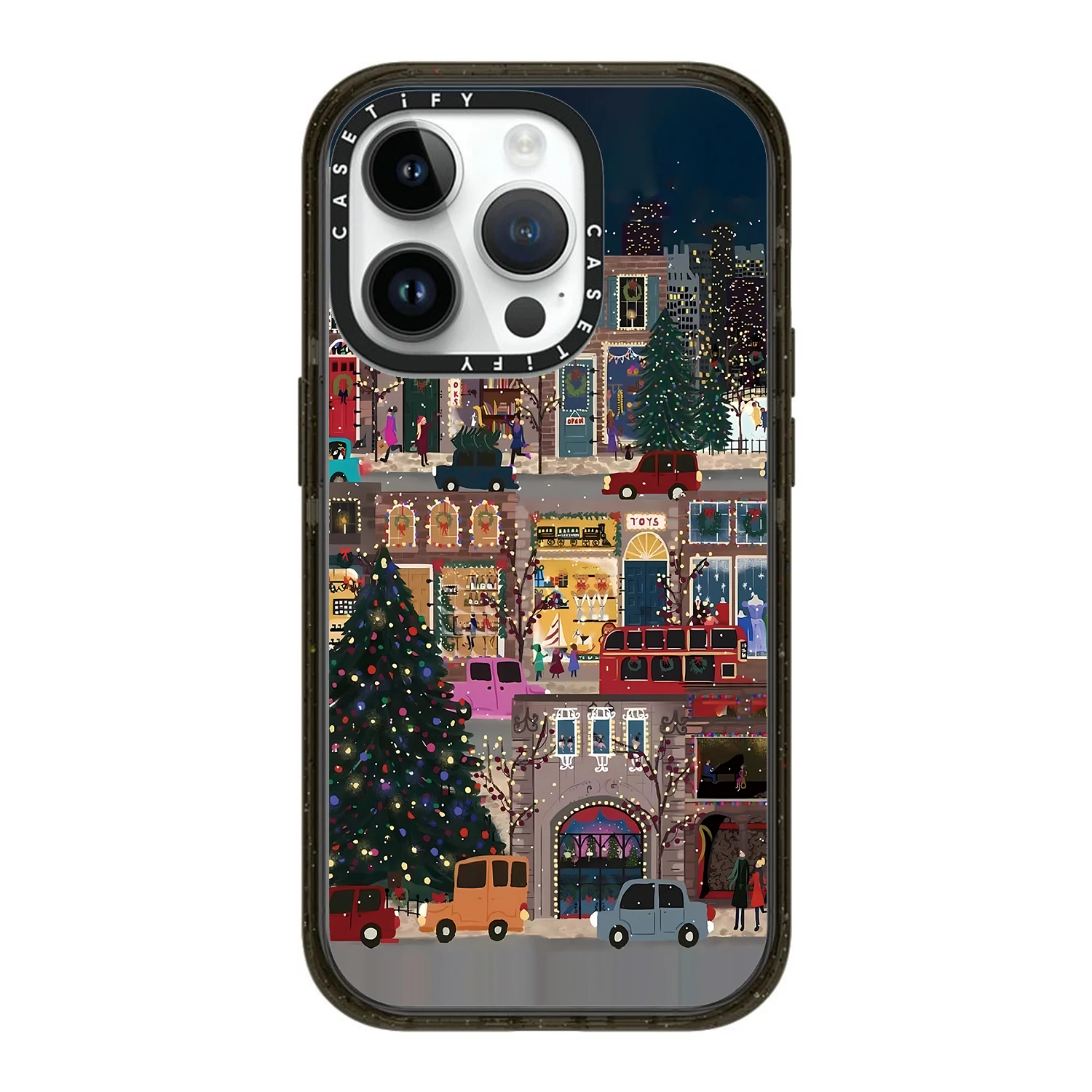 

Caseti Christmas Night Street View Applicable iPhone15PROMAX Apple Magnetic Anti -Plugs Protection Set hard shell