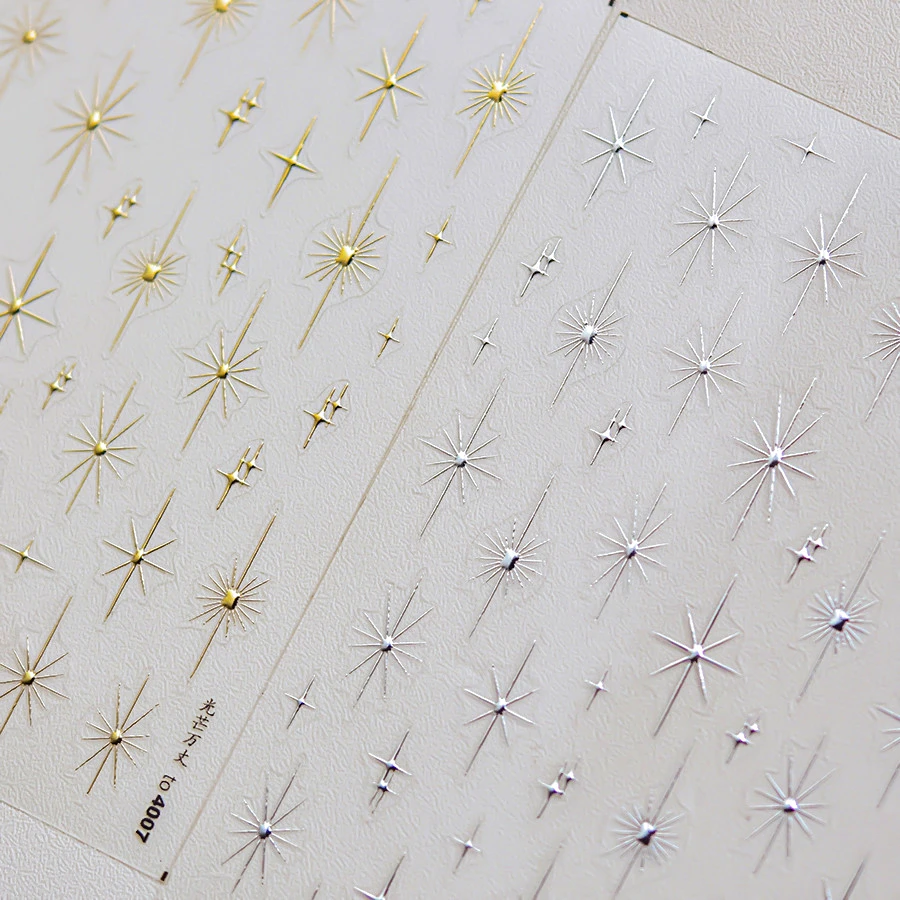 Elegant Starlight Glitter Rhinestone Nail Art Stickers