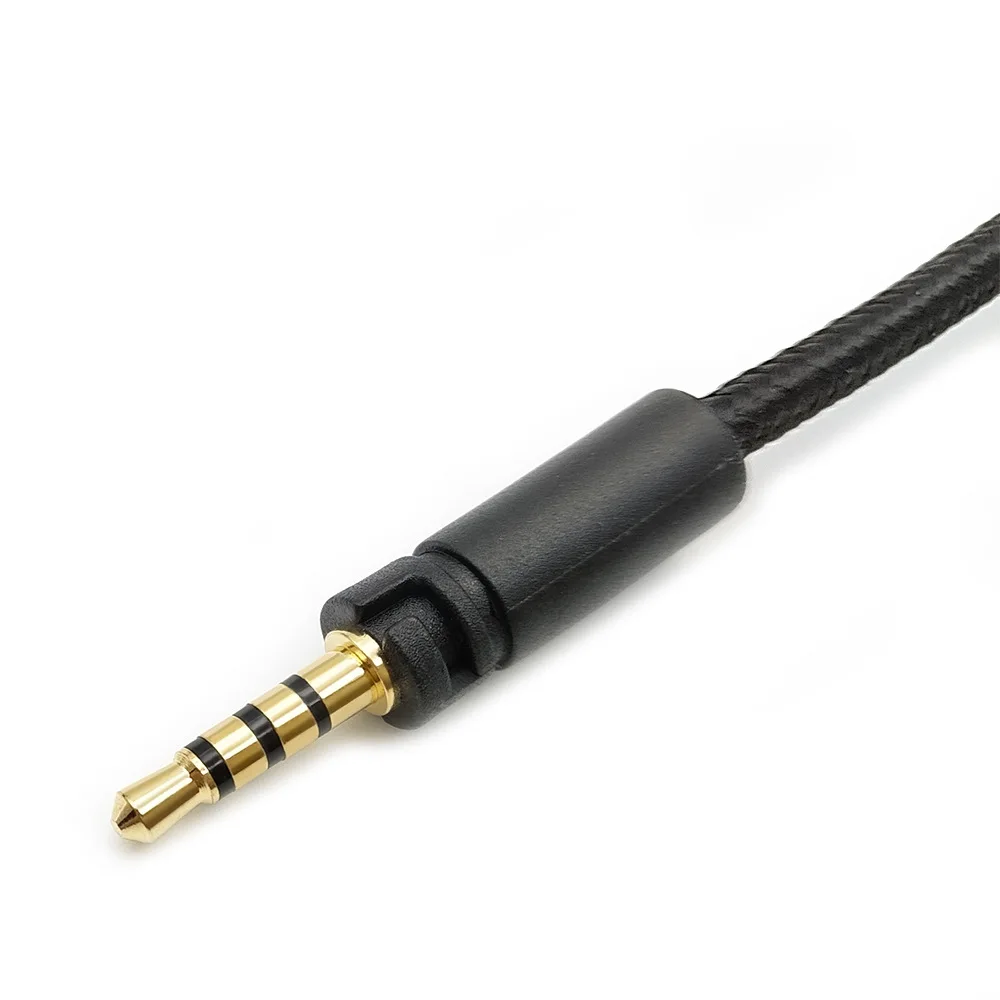 1.5M Type C Audio Cable Cord Replacement For Sennheiser momentum HD400 HD4.30 HD4.40 HD 4.50BTNC Adjustable volume Black