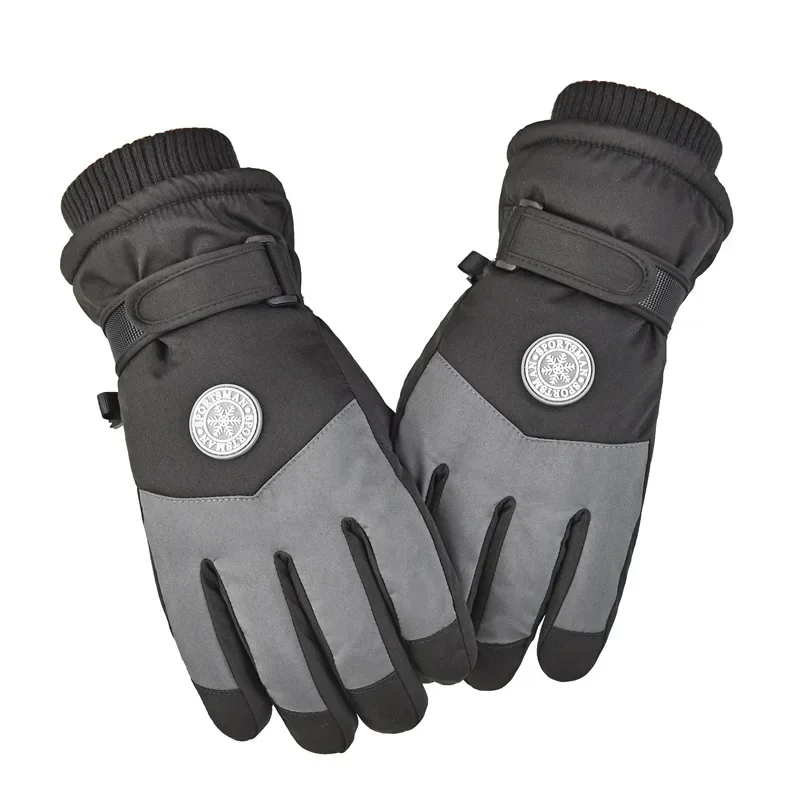 Cold Proof Winter Ski Gloves Outdoor Padded Warm Electric Car Riding Non-slip Waterproof Touch Screen Gloves for MenWomen
