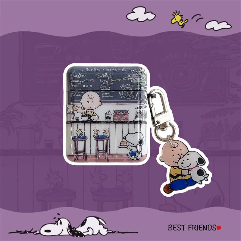 

Anime Charlie and Snoopy Airpods1/2 Generation Wireless Bluetooth Headset Matte Cover Cartoon Pro3 Protective Case Waterproof