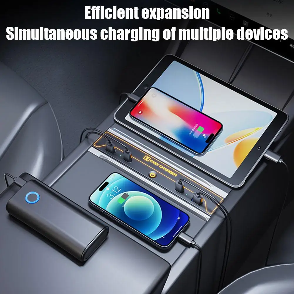 

Автомобильная док-станция для Tesla Highland 2024 с разметкой атмосферы