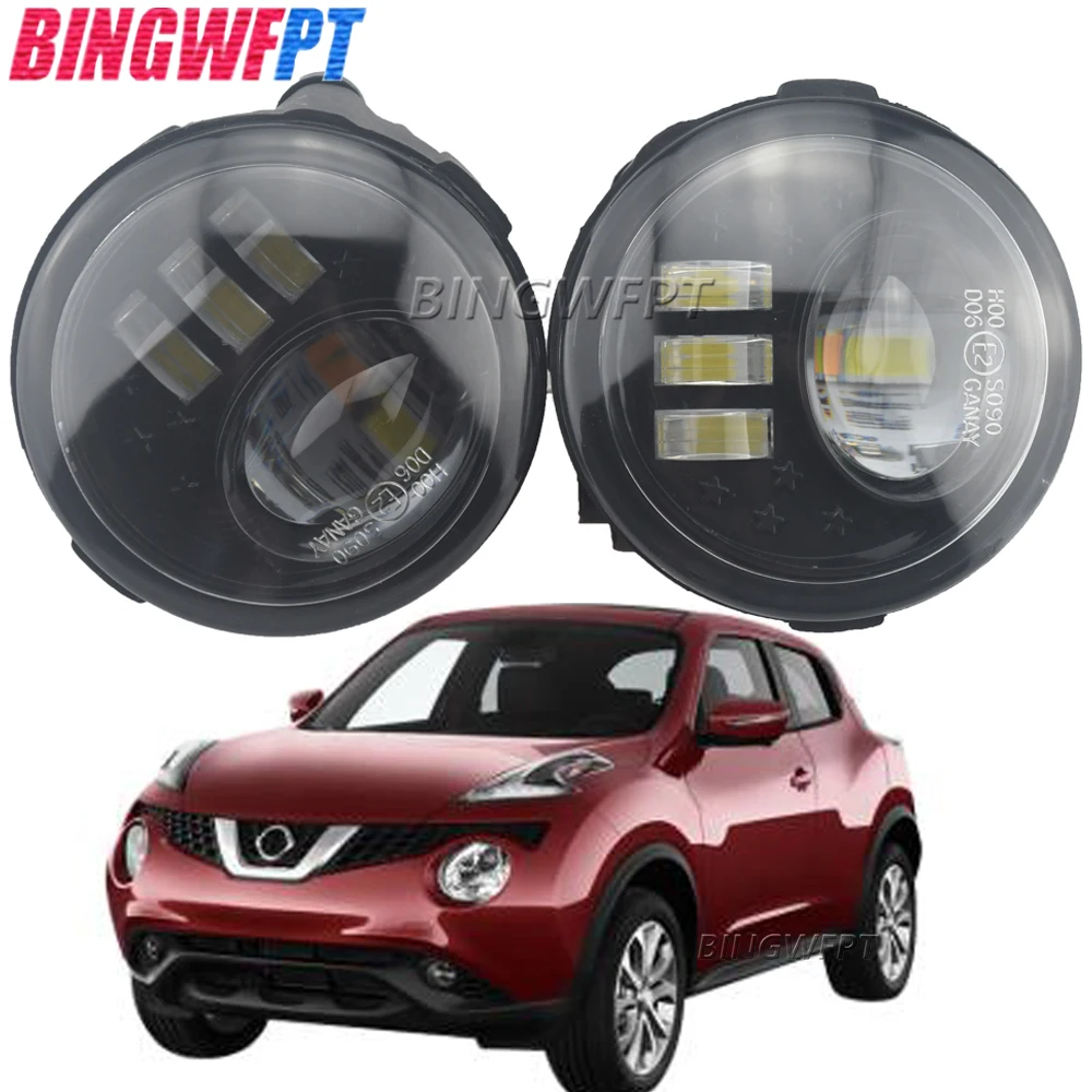 Car H11 Double LED Fog Light DRL Daytime Running Lamp 12V Accessories