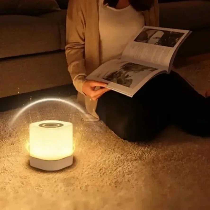 Rechargeable Sleep Night Light Bedroom Atmosphere Sleep Bedside Light Long Battery Life Adjustable Eye Care Reading Book