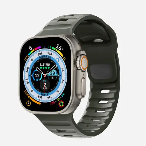 Strap For Apple Watch Band 49mm 44mm 45mm 41mm 40mm 42mm 38mm Soft Silicone sport Bracelet iwatch Serise 8 7 SE 6 5 9 Ultra 49mm - Image 21