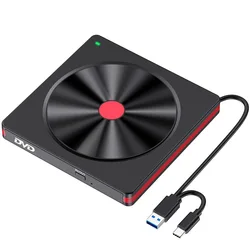 Portable External USB CD/DVD Drive with Integrated Read - Write Function (1PC)