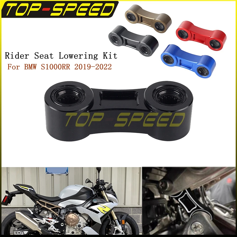 

Motorcycle Rider Seat Lowering Kit For BMW S1000RR S 1000 RR 2019-22 Aluminum Adjustable 20-25mm Lowers Ride Height Accessories
