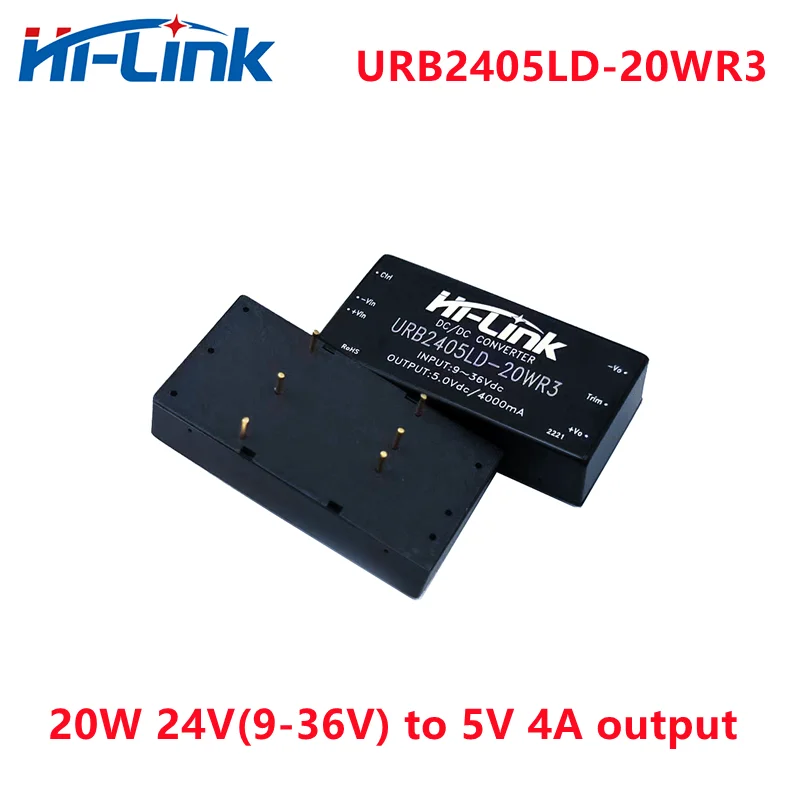 Hi-Link New DCDC 3V 5V 9V 12V 15V 24V 20W Switching Converter URB____LD-20WR3 Isolated Power supply module for electric meter