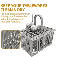 Detachable Dishwasher Cutlery Basket Portable Tableware Fork Spoon Cutlery Storage Kitchen Multifunctional Dishwashing Tools ﻿ 3