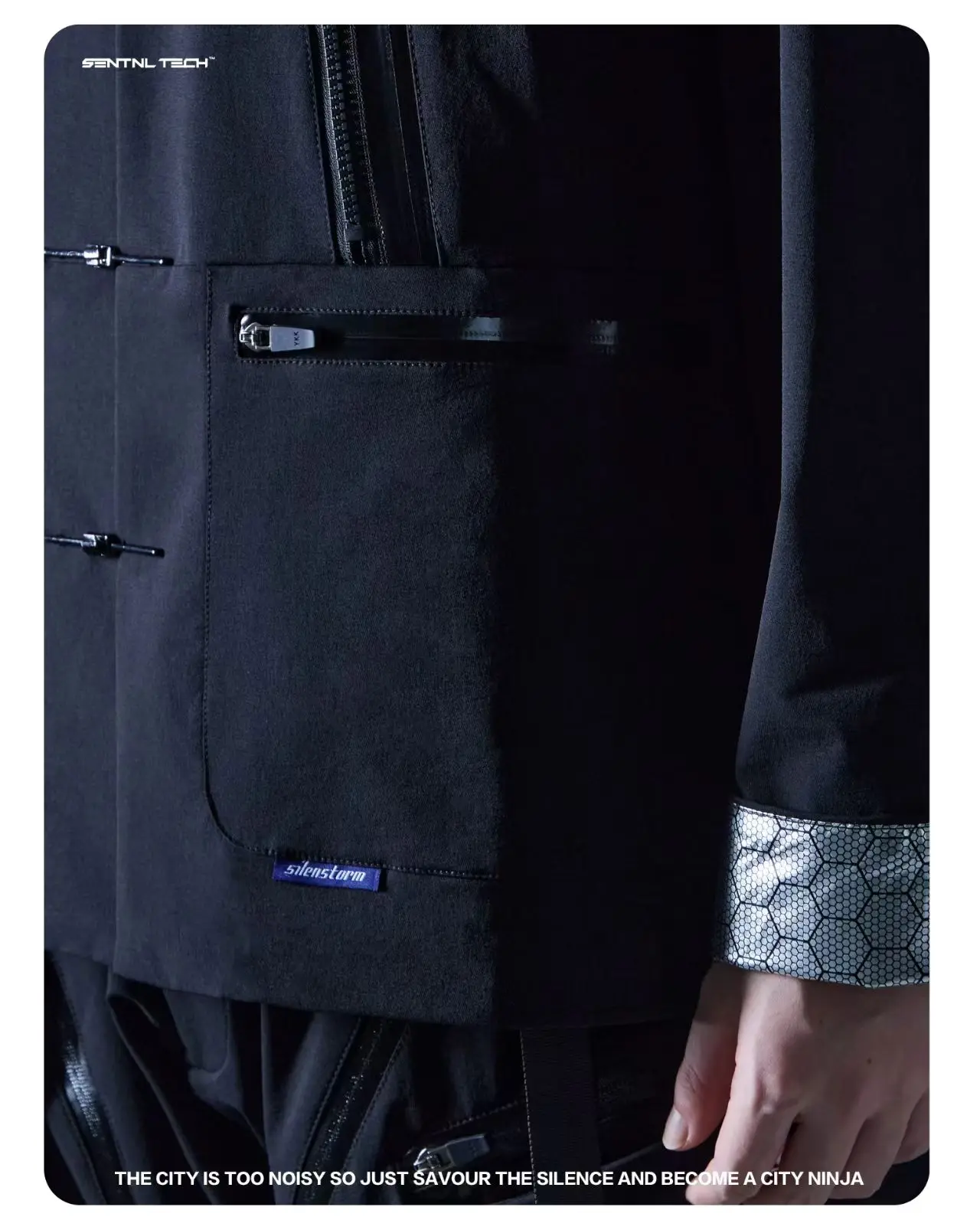 Silenstorm 25aw Functional tang suit jacket multipocket honeycomb inner material techwear aesthetic chinese style -