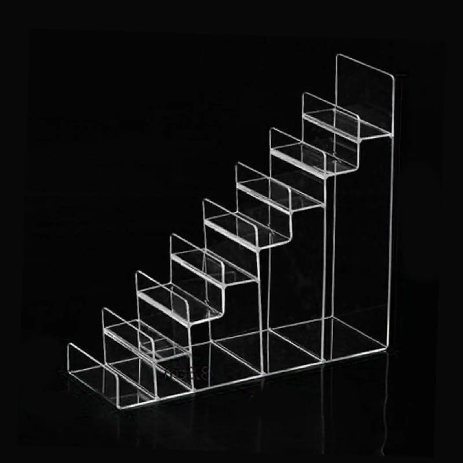 Acrylic Riser Display Shelf Handbag Purse Glasses Cosmetic Display Stand 8 Tiers