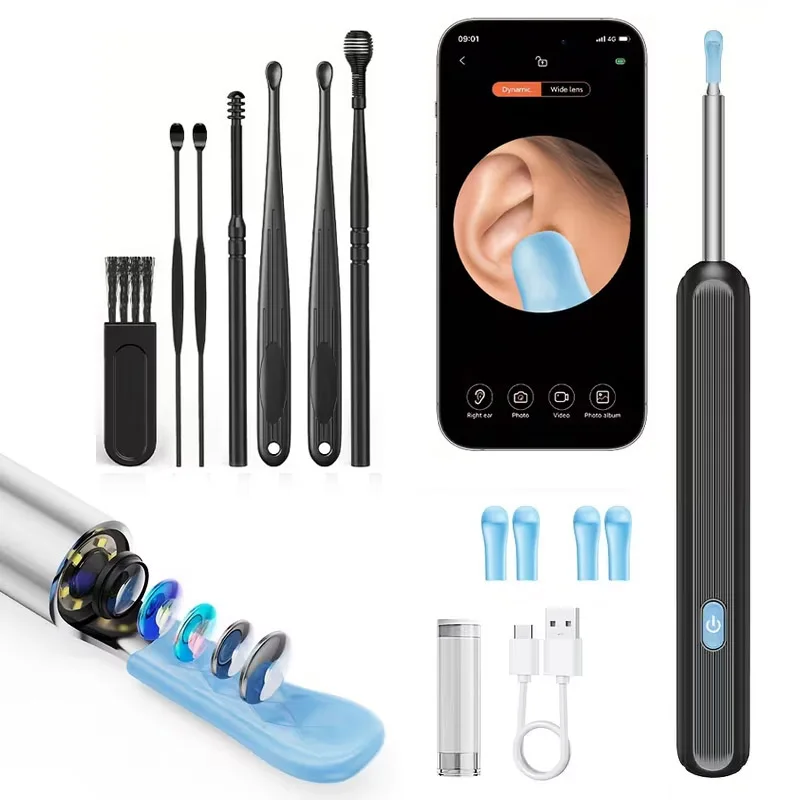 Smart Ear Wax Removal Kit With Camera And Led Light Cleaner_voghion.com