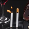 Creativity Metal Cigarette Shaped Lighters Free Grinding Wheel Pocket Mini Compact Flashlight Lighter Outdoor Butane Gas Lighter 6