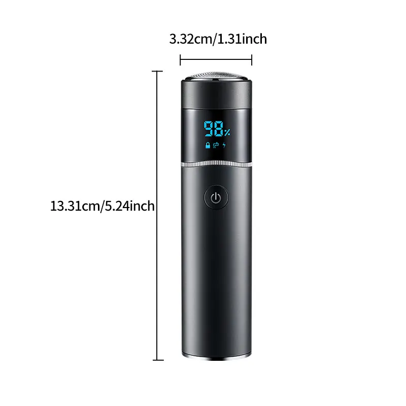 Portable Mini Men's Shaving Razor Compact Travel Size Beard Trimmer Smooth Shave