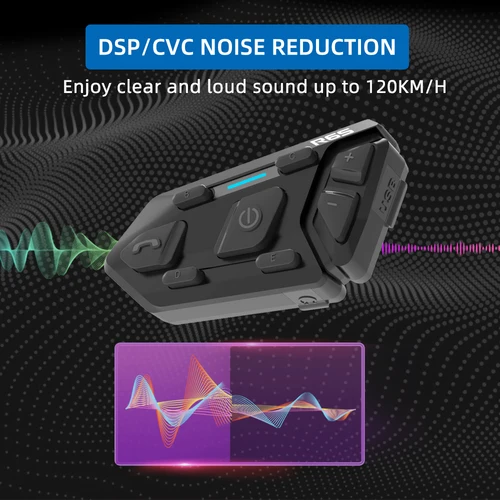 WAYXIN 라이더 헬멧 헤드셋 오토바이 인터콤, 방수 블루투스 5.0, DSP 소음 감소 통신, MP3, GPS, 1200m, R6s, 6 3