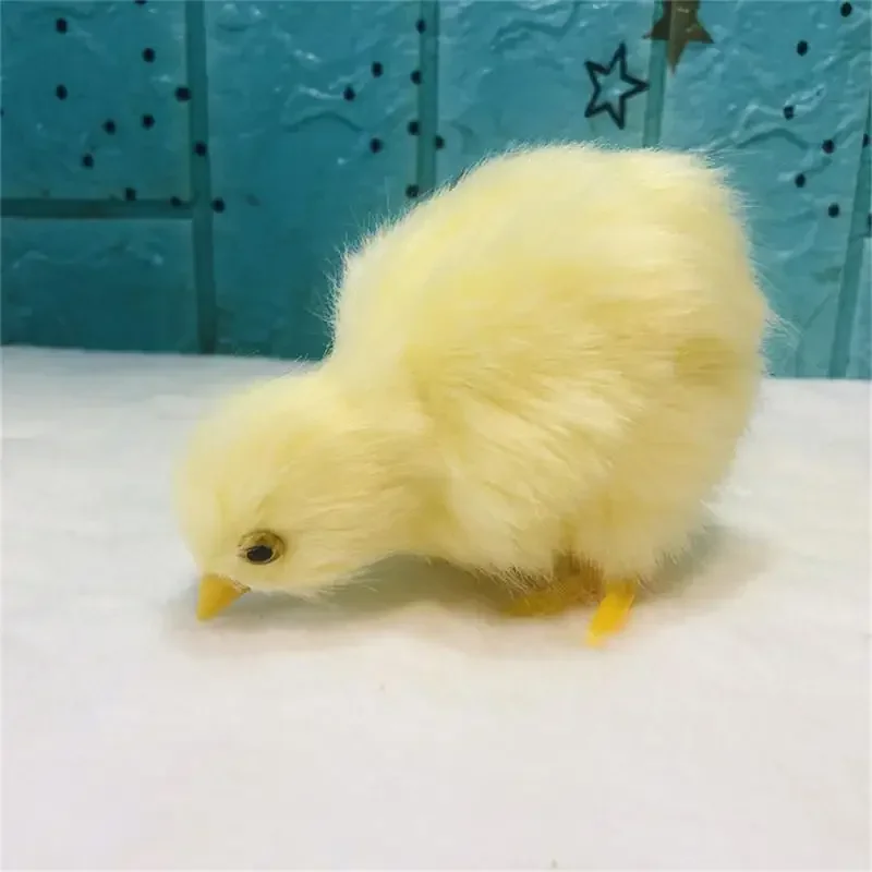 thumbnail image 1 of Realistic Chick Decoration Furry Animal Doll Simulation Sound Chicken Soft Plush Toy Easter DIY Miniature Chicken Toys For Kids, 1 of 5