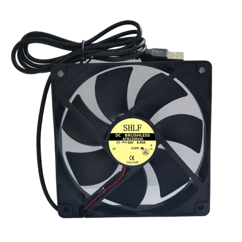 USB Fan 5V 12025 12CM Cooling Fan Quiet Computer Case Chassis Router Set-top Box Cooling