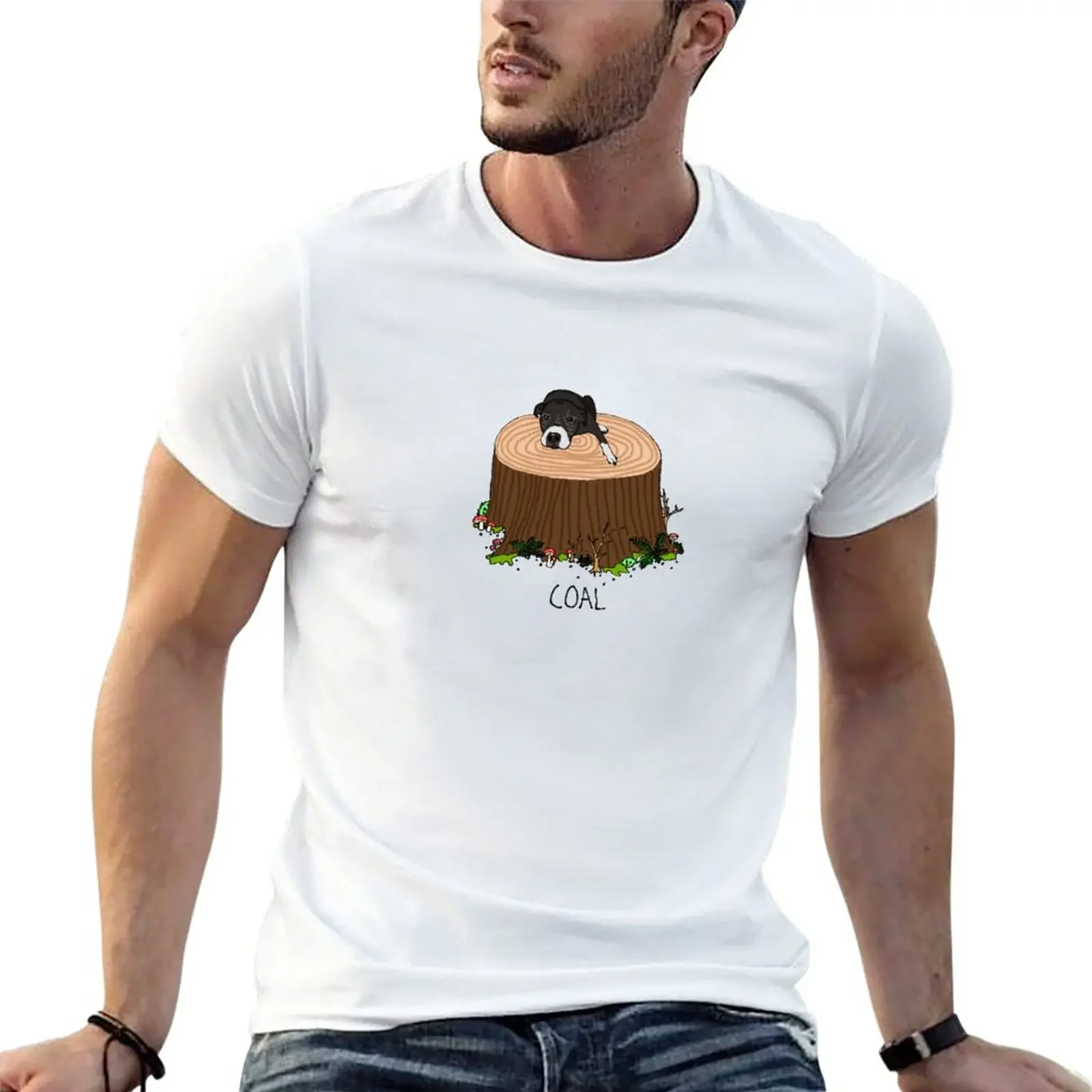 

Coal on a Log T-Shirt blanks customs black t-shirts for men