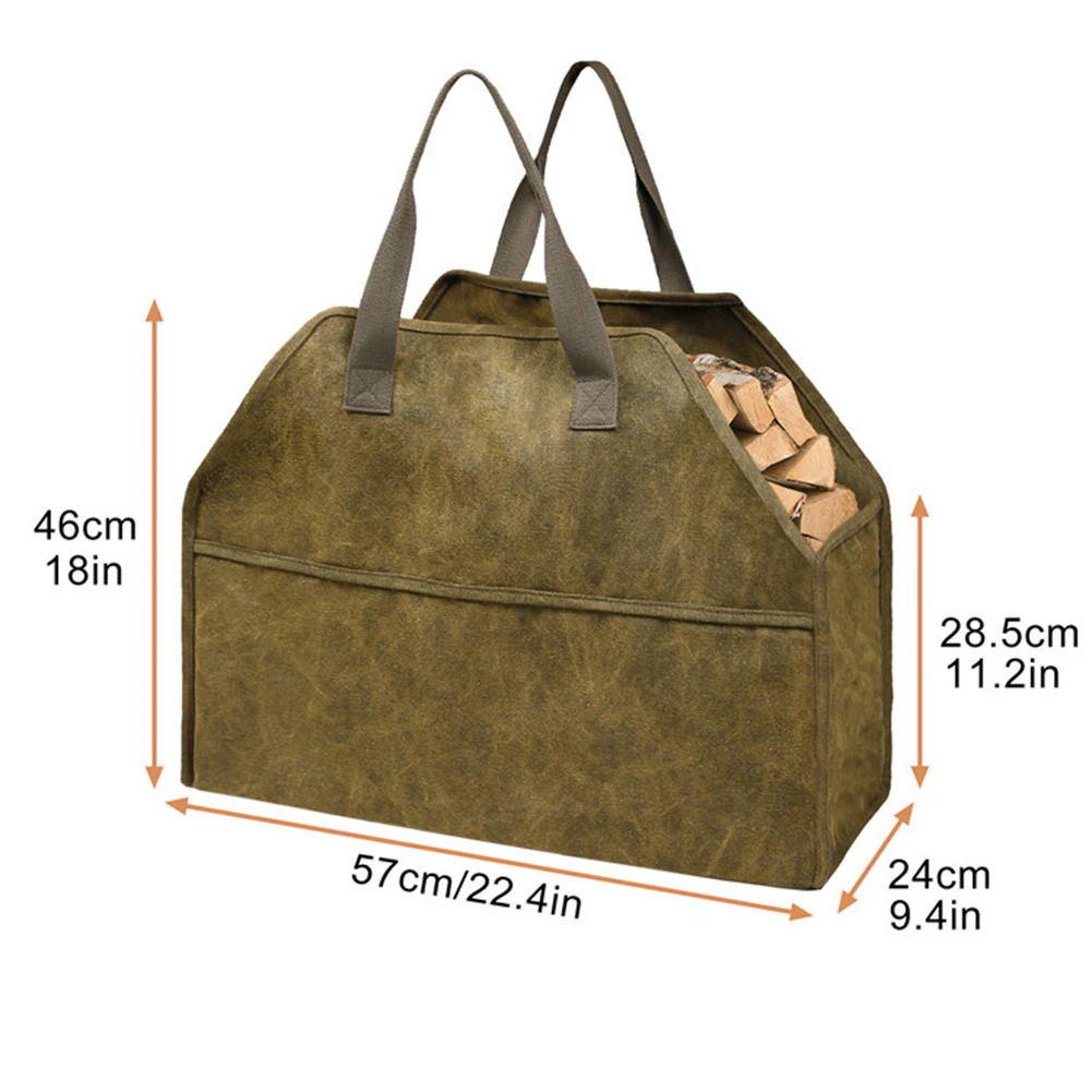 Bag Carrier Canvas Carrying Fireplace Camping Firewood Firewood Handle Camping