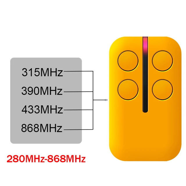 Multi-frequency Garage Remote Control For ECOSTAR RSZ1-433 RSE2-433 RSC2-433 Garage Door Opener Key Duplicator 433.92MHz 6