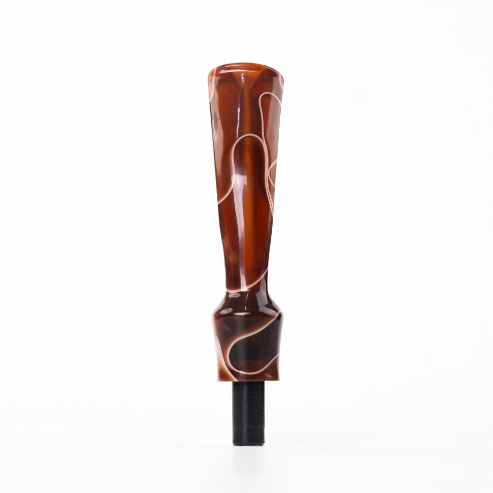 1 piece Colored acrylic pipe mouthpiece, curved handle saddle shape, tenon OD 7.1mm, mouthpiece OD 13.5mm,tobacco pipe accessory 5