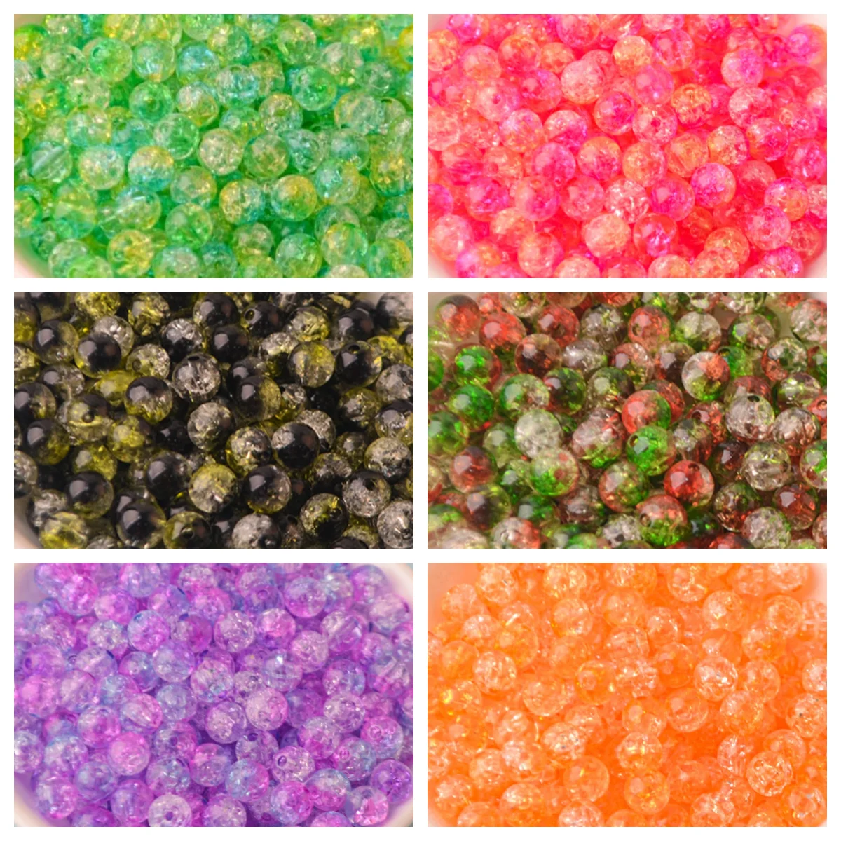 

500 г/пакет акриловые перфорированные трещины бусины с прямым отверстием красочные рассыпчатые бусины ABS имитация жемчуга Diy бисерные аксесс...