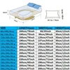 Solid Color Waterproof Fitted Bed Sheet Mattress Protector Adjustable With Elastic Band Soft Comfortable Mattress Cover Fitted 6