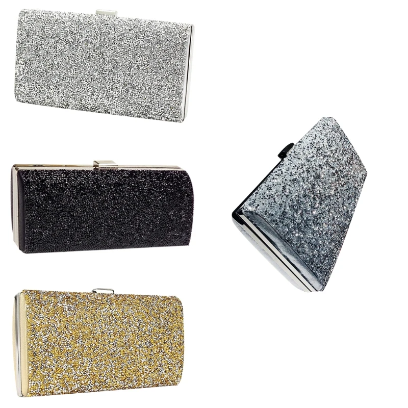 

Womens Dinner Evening Handbag for rhinestone Banquet Clutch Purse Crystal Bag Wedding Party Prom Crossbody Bag