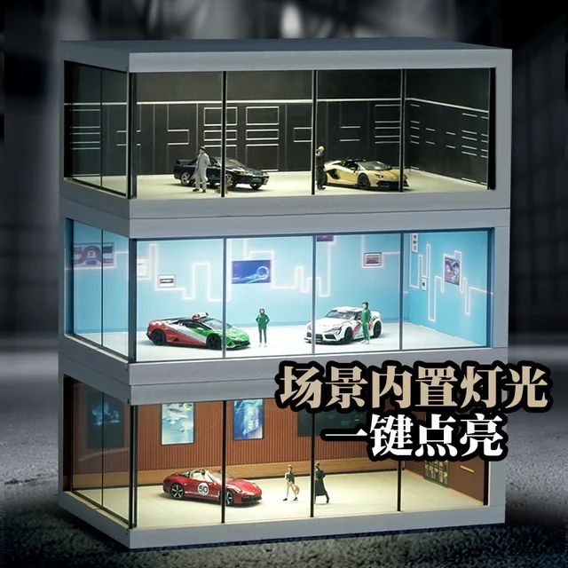 ☆ 1/64 Creative Garage X - Ⅰ 1/64 diecast garage with LED lights and voice control