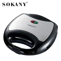 SOKANY102 Electric Sandwich Maker Panini 750W Waffle Maker Cooking Kitchen Appliances Breakfast Waffles Machine Non-stick Pan 1