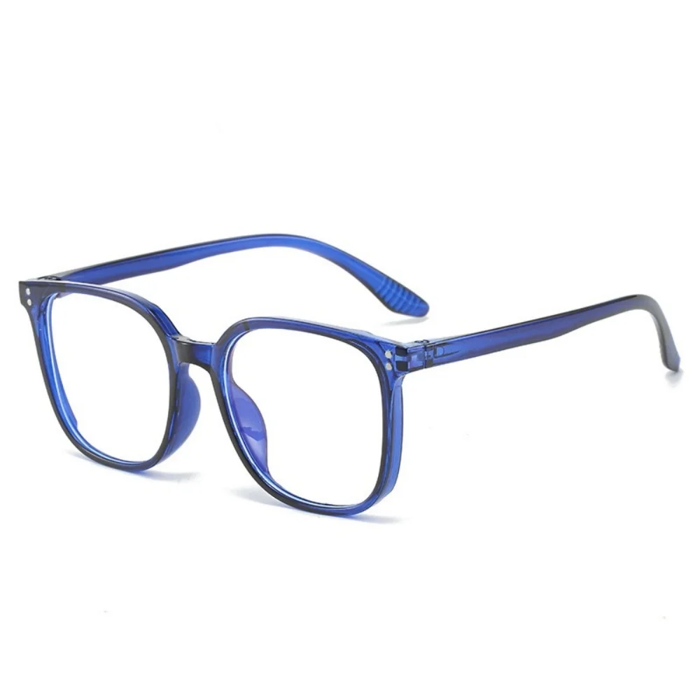 KLASSNUM Anti-Blaulicht-Dekorationsbrille für Damen, transparent, großer quadratischer Rahmen, Computer-Flachlicht-Modebrille 2026 – Detail 16