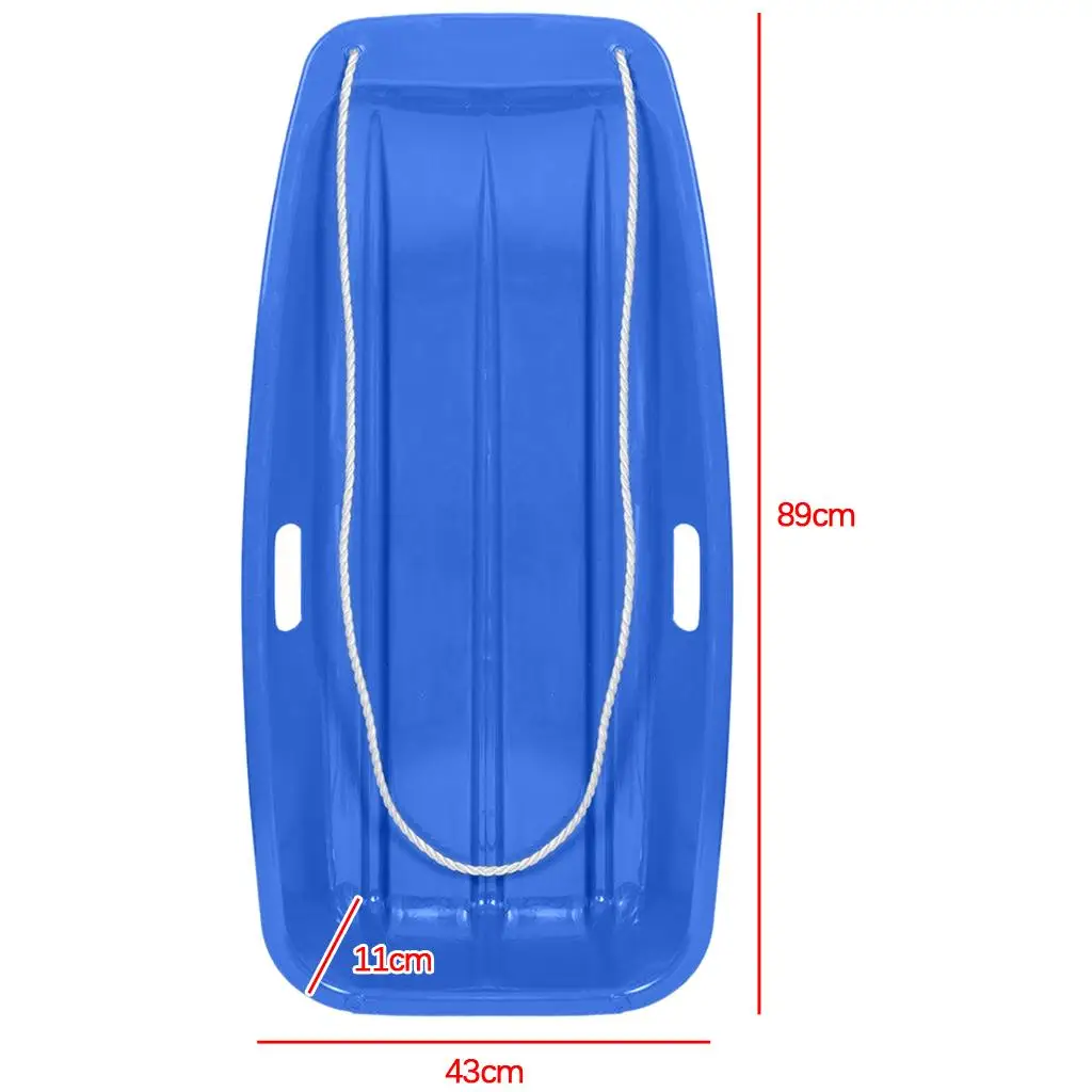 Solid Snow Sled, Snow Sled Adults Flyer Flying Toboggan Sledge Pull Rope and s