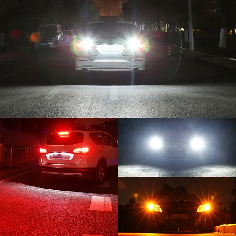 Pair of Super Bright T20 LED Signal and Reversing Light Bulbs