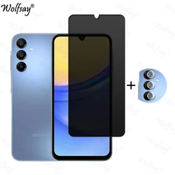 Enhanced Privacy Screen Protector with Anti - Spy Tempered Glass and Camera Protection - Samsung A16 5G (1 Glass and 1 Len)