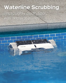 Pulitore robot per piscina Pulisci pareti e sfondo automatici wireless Controllo app Pianificazione dei percorsi Seleziona modalità di pulizia