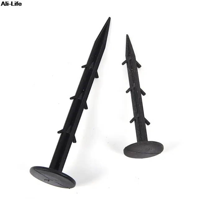 50Db/Csomag/Csomag Fekete Pp Talajtakaró Árnyékoló Kártevőirtó Kerti Földi Köröm Műanyag Fóliák Rögzített Csapok Kertész Rögzítő Szerszámok