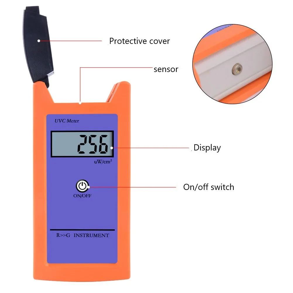UVC Illuminance Meter UV Radiation Measurement Performance Monitoring Accurate Measurements Imported UV Devices 6