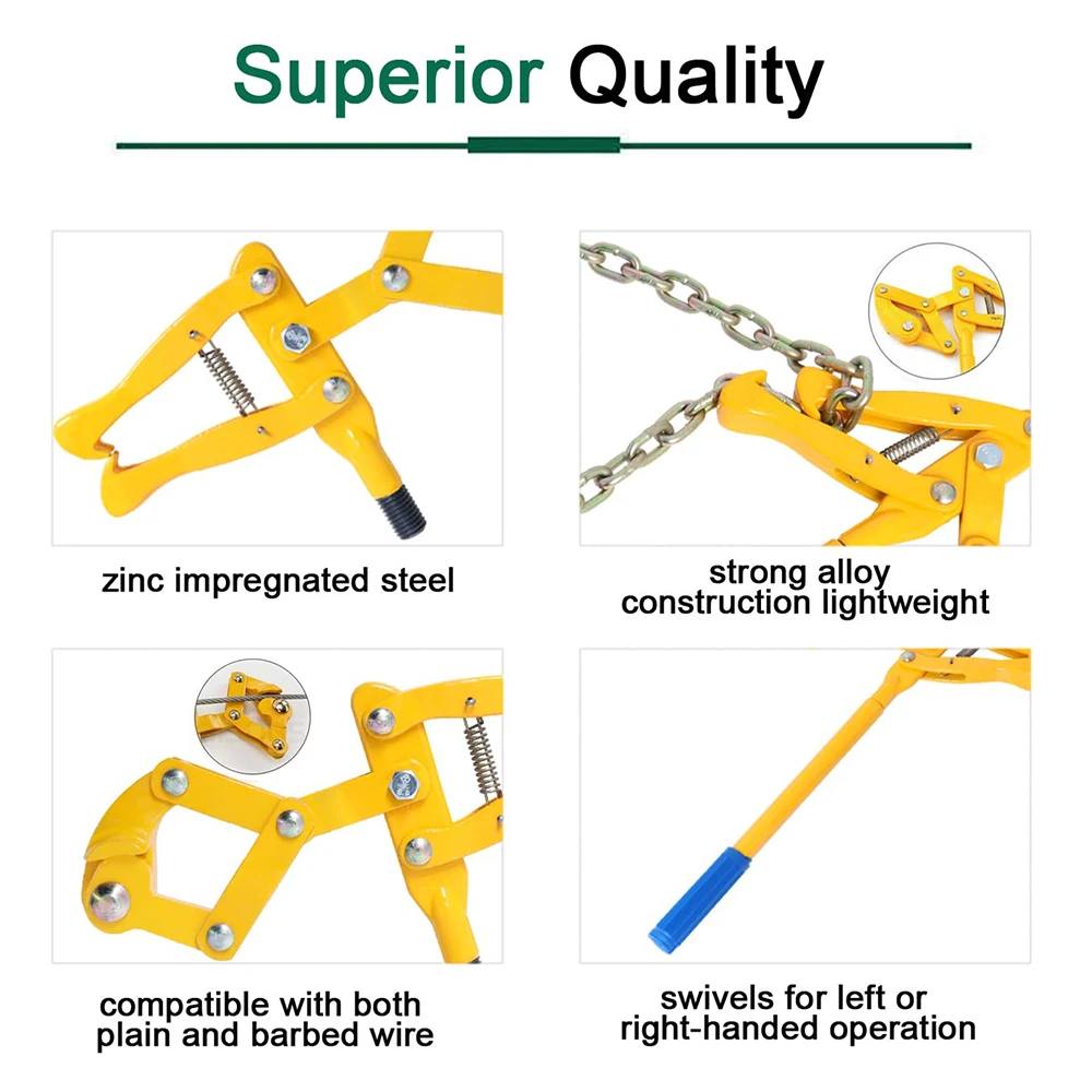 Wire Fence Repair Tool Guardrail Outdoor Galvanised Animal Electric Fence Wire Tensioning Chain Strainer For Farm Crimping Tool 4