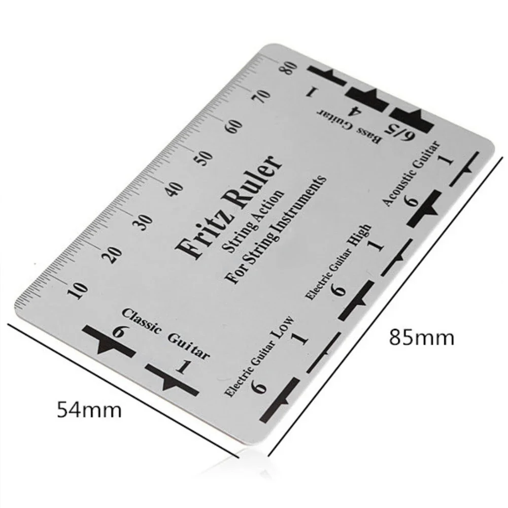 Guitar String Height Measurement Tool Multifunctional Guitar String Specification Ruler Card Luthier Tools for Instrument musical instruments accessories,guitar repair tool,guitar measurement tool,guitar parts,music chord tool