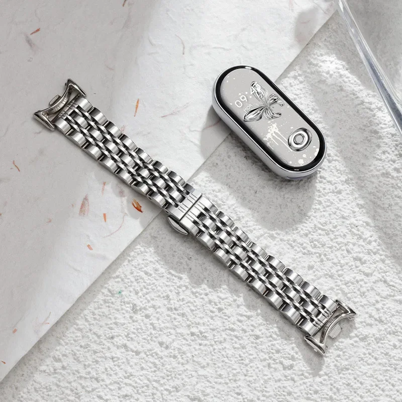 Elegant Stainless Steel Watch Strap - Universal Design
