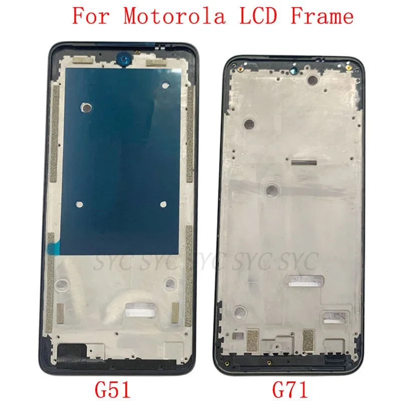 

Middle Frame LCD Bezel Plate Panel Chassis Housing For Motorola Moto G51 G71 5G Phone Metal LCD Frame Repair Parts