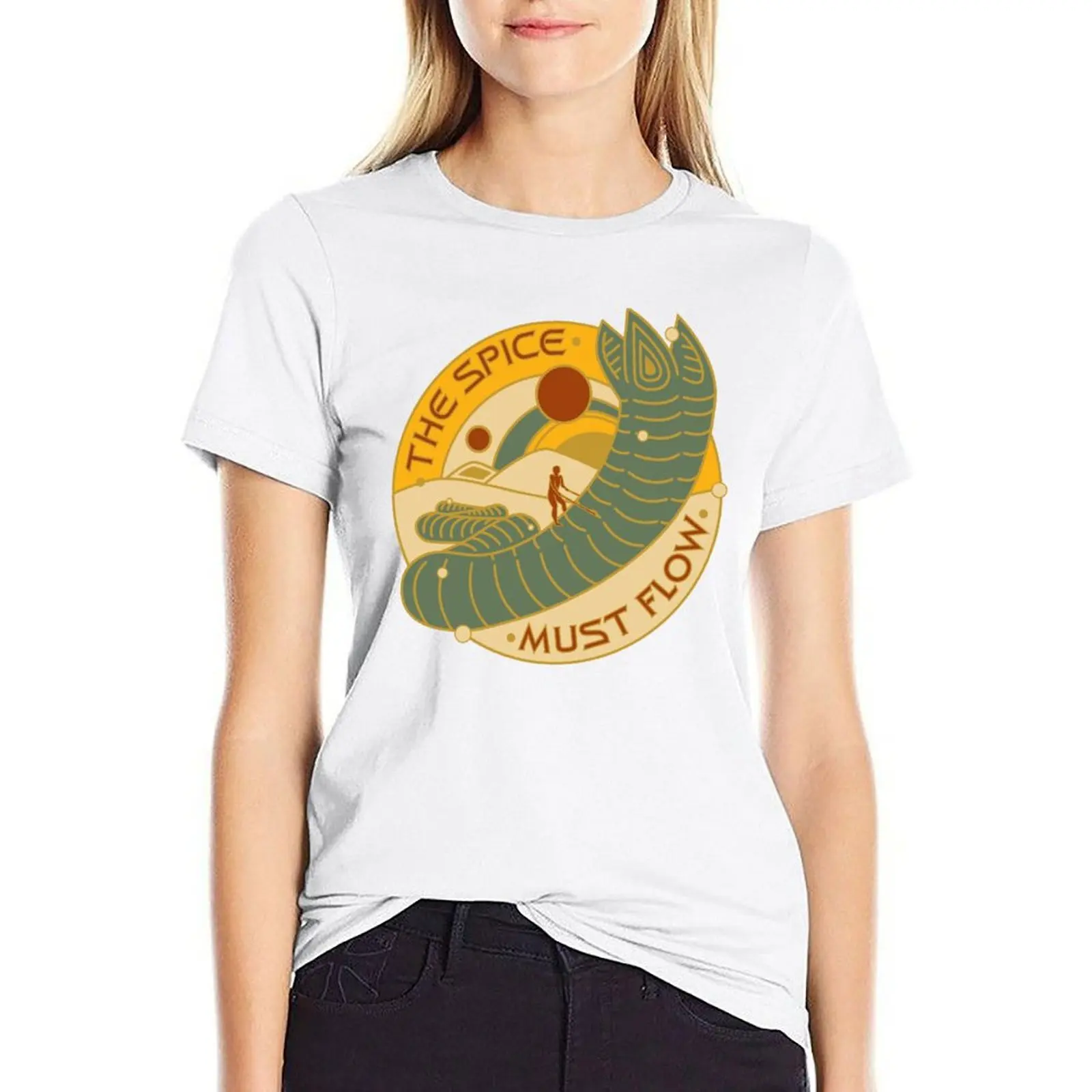 

The Spice Must Flow T-Shirt t-shirt dress for Women long cute t-shirts for Women Woman clothing t-shirts for Women graphic tees