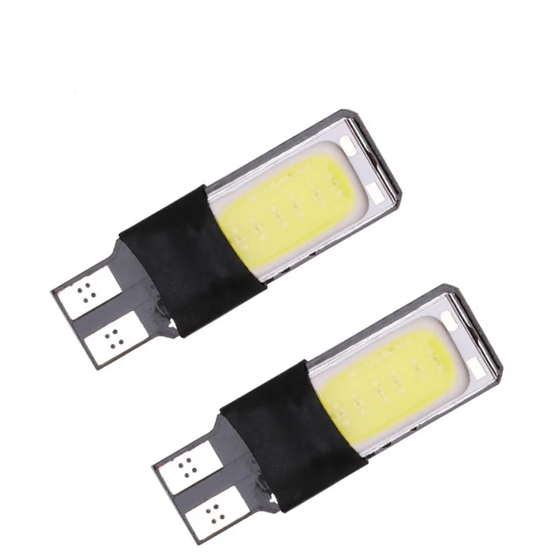 

500pcs T10 W5W COB LED 12 SMD chips Car Light Silicone Gel Wedge Side Parking Reading Bulb Signal Lamp Clearance Door Light 12V