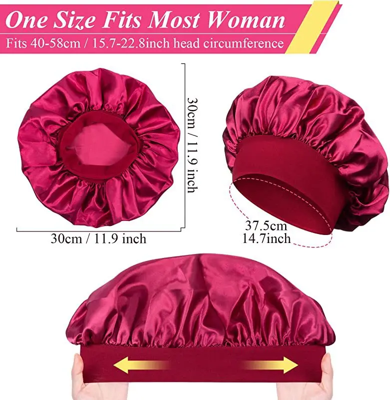 New Silk Sleeping Cap Night Hat Head Cover Bonnet Satin Cheveux Nuit for  Curly Hair Care Women Beauty Maintenance Designer - AliExpress