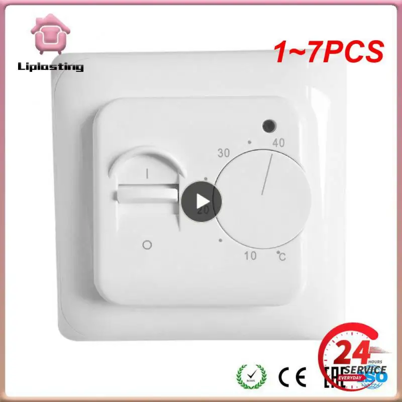 

1~7PCS Electric Floor Heating Room Thermostat Manual Warm Floor Cable Use Termostat 220V 16A Temperature Controller Instrument