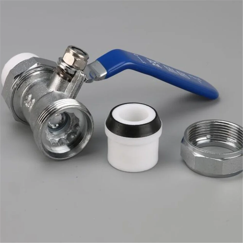 Brass Thickened PPR Double Head Live Ball Valve PPR Hot Melt Pipe Fast Boiling Water Valve 20 25 32