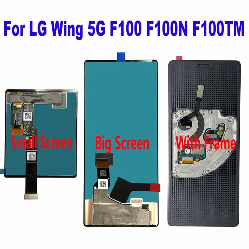 

For LG Wing 5G F100 F100N F100TMK F100VM1 F100EMW F100VMY LCD Display Touch Screen Digitizer Assembly Replacement Accessory